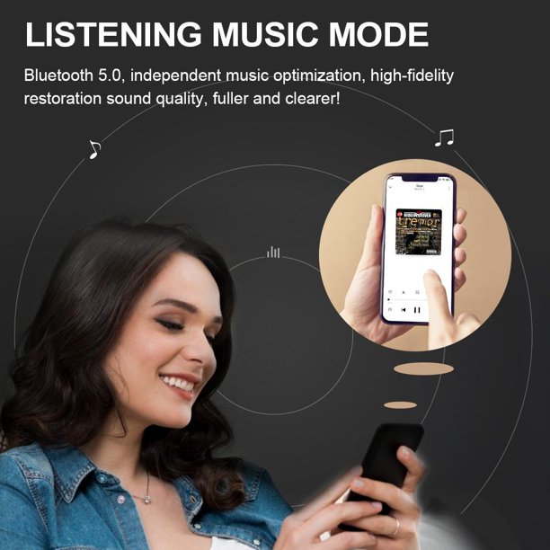 Doosl Bluetooth Personal Sound Amplifiers for Seniors, Rechargeable Sound Amplifier Devices with Noise Cancelling with Volume Control
