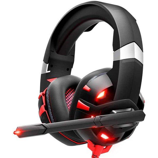 Doosl Gaming Headset, 7.1 Surround Sound Stereo Pc Gaming Headset Wired Pc Game Headset With Noise Canceling Mic & LED Light Headsets Compatible With PC, PS4, Xbox One Controller