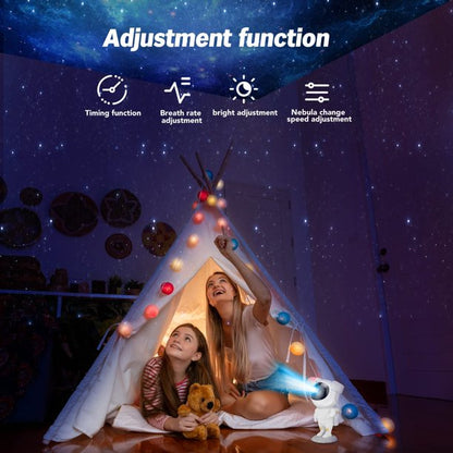 Galaxy Night Light Projector for Kids, Astronaut Star Projection Light with Remote for Adults Party Bedroom Home Decor