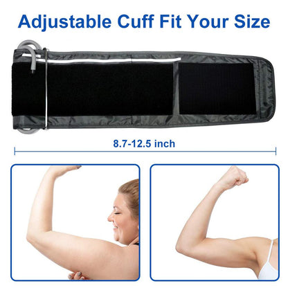 Upper Arm Blood Pressure Monitor Automatic Digital BP Meter Voice Broadcast Backlight LCD Display 8.7”-12.5” Extra Range Cuff for Home Use