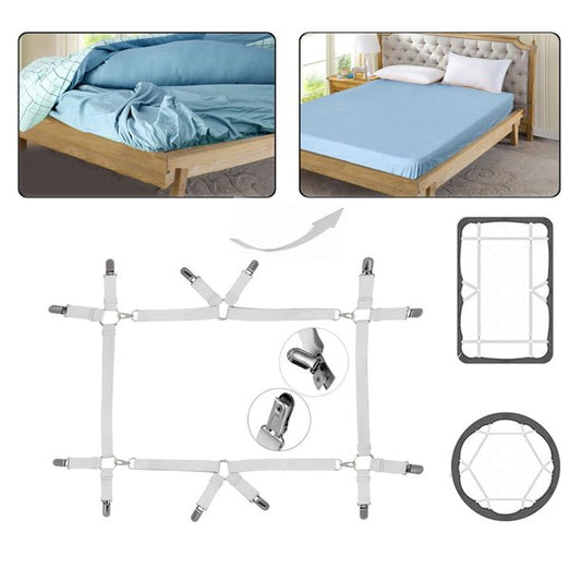 Bed Sheet Strap,Fitted Sheet Clips 360 Degree Bed Sheet Tightener Sheet Stays Used for Bed Sheets,Mattress Covers,Sofa Cushion