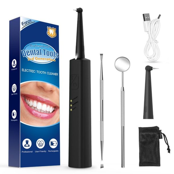 Xpreen Electric Calculus Plaque Remover for Teeth, Xpreen USB Rechargeable Sonic Dental Tartar Scraper Tooth Stains Whiten Tool Kit for Kids Adult