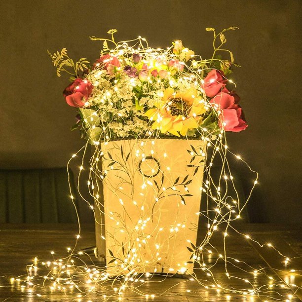 2m 400LED Fairy String Light, Waterproof Christmas Decorations Lights String for Yard, Festival, Party, Indoor, Outdoor Decor (Warm White)