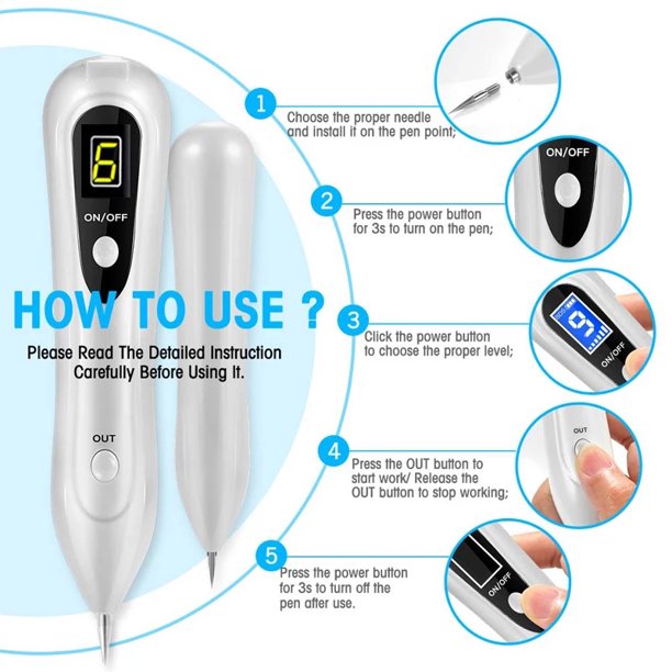 Xpreen Portable Beauty Equipment with Home Usage, USB Charging, 6 Levels Adjustable, White, J2