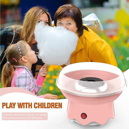 eTopeak Cotton Candy Machine, Gift Choice for Kids, Homemade Cotton Candy Maker for Birthday Family Party Christmas Gift, Mini Candy Floss Machine with 10 Cones and Sugar Scoop (Pink)