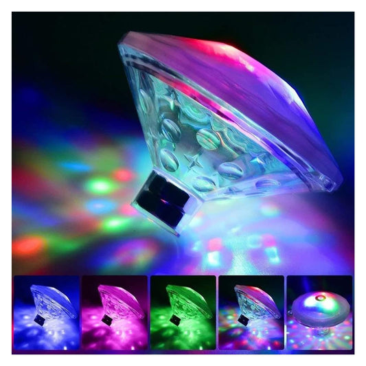 Swimming Pool Floating Lights, 8 Modes LED Color Changing Battery Operated Waterproof Pool Light, Float for Disco Pool Fountain Garden Party Decoration