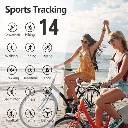 vinsic Fitness Tracker with Heart Rate Monitor, Vinsic Bluetooth Activity Tracker with Connected GPS, IP67 Waterproof Smart Fitness Band with Step Counter, Calorie Counter, Pedometer for Kids Women and Men