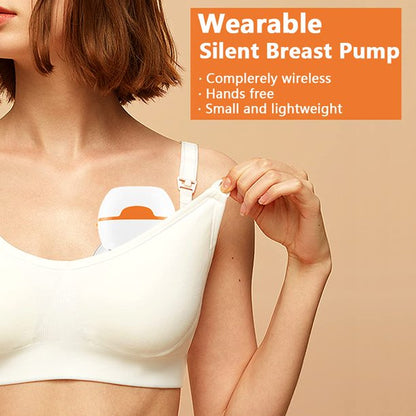 Vinmall Electric Breast Pumps, Hands-free Breastpump with LCD Display, 3 Modes And 9 Levels Adjustment, Rechargeable Powered Wireless Portable Single Breastfeeding Pump With 21/24 /28 Mm Flange
