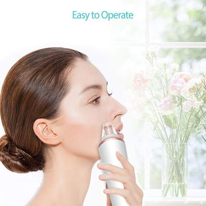 Blackhead Remover Vacuum Pore Vacuum,Wireless Charging Electric Acne Comedone Extractor Kit Whitehead Blackhead Removal Tool with LED Lighting System for Men and Women