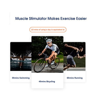 IFanze EMS ABS Stimulator, Portable USB Rechargeable Stimulator for Adult Women and Man at Home Gym