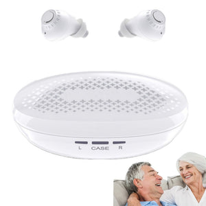 Doosl Hearing Amplifiers, Rechargeable Hearing Aids with Portable Charging Case, Volume Adjustable, In-Ear Hearing Aids for Seniors and Adults