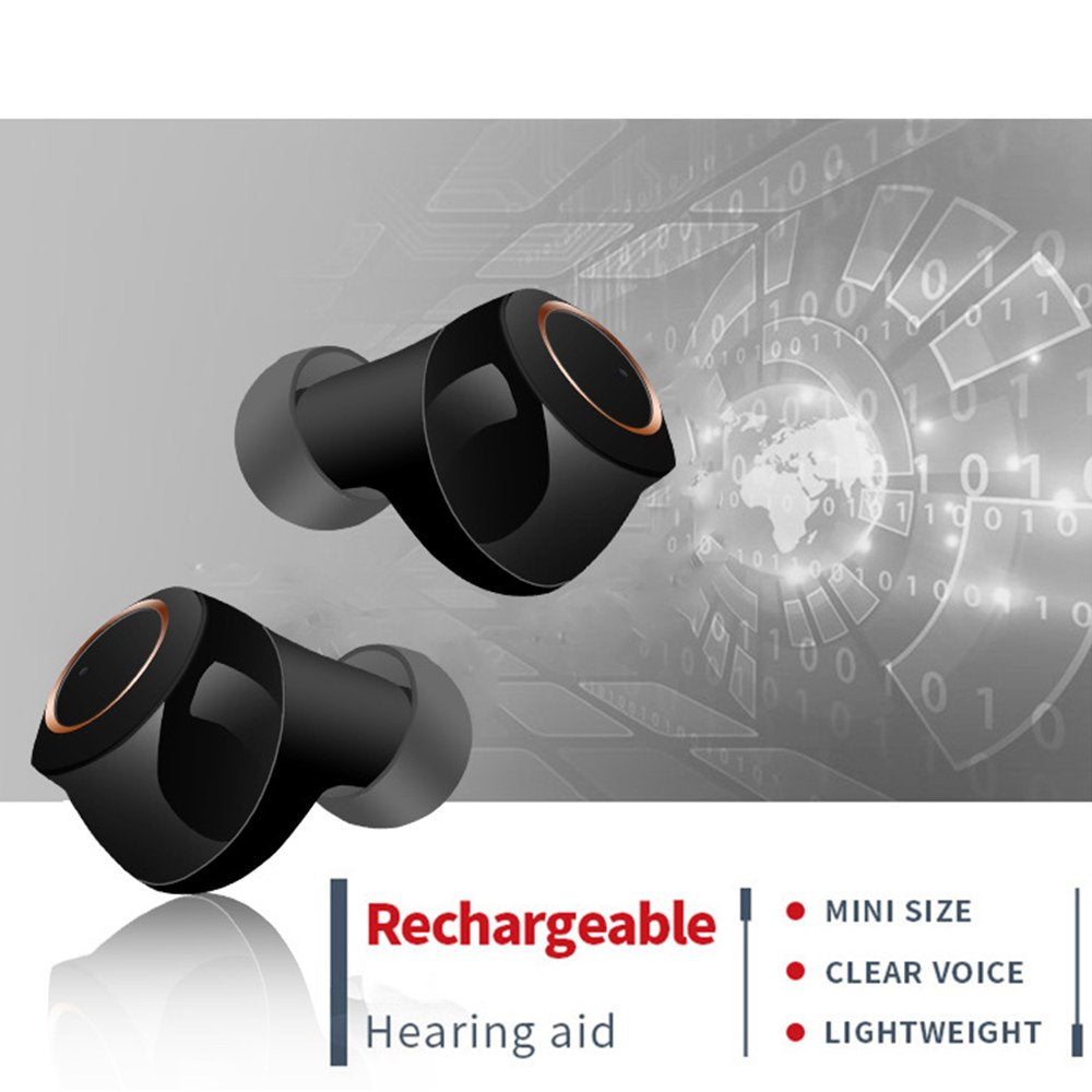 Hearing Aid for Ears BTE Ear Assist Device,Suitable For Any Ear Shaped,Volume Control,Adjustable Sound Hearing Amplifier for Elderly Hearing Loss,with Noise Cancelling