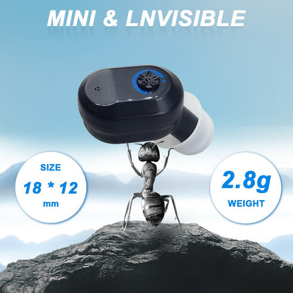 Vinmall 1 Pair Hearing Aids for Seniors, Rechargeable Hearing Amplifiers for Both Ears with Portable Charging Case, Feedback Reduction, Volume Adjustable