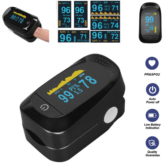 vinsic Pulse Oximeter Fingertip, Portable Pulse Oximeter with Lanyard
