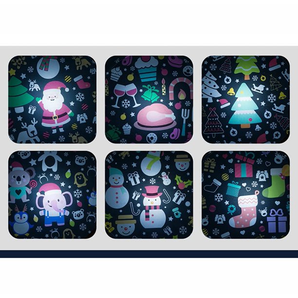 Christmas Lightshow Projection Cooseas Night Light for Kids, Santa Claus Starry Sky Rotating LED Star Projector Built-in Songs