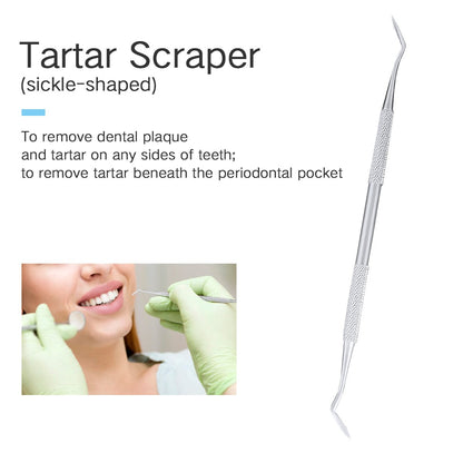 5 Pcs Dental Hygiene Kit Dental Cleaning Tools,Dentist Pick Tools Dentist Prepared Tools Teeth Gum Cleaning Tool for Home Use
