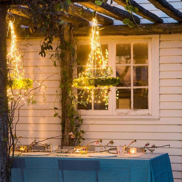 2m 400LED Fairy String Light, Waterproof Christmas Decorations Lights String for Yard, Festival, Party, Indoor, Outdoor Decor (Warm White)
