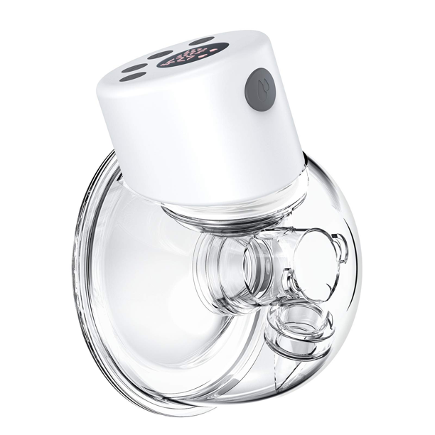 Electric Breast Pump Vinmall Wearable Breastfeeding Pump with LCD Display, Wireless Portable Milk Extractor Rechargeable Hands-Free Breastpump (Single)