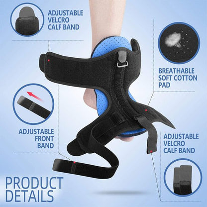 Adjustable Plantar Fasciitis Night Splint, Arch Support Ankle Brace Foot Drop Orthotic for Plantar Fasciitis, Achilles Tendonitis Support for Women, Men