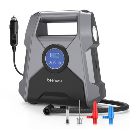 Portable Tire Inflator for Car,DC 12V Auto Pump Tire Inflator - Digital Tire Pump with LED Light ,Electric Air Pump