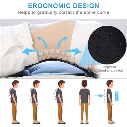 iFanze Back Stretcher, Lumbar Back Pain Relief Device, Multi-Level Back Massager Lumbar, Pain Relief for Herniated Disc, Sciatica, Scoliosis, Lower and Upper Back Stretcher Support