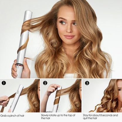 2 in 1 Hair Straightener Curling Iron, Mini Flat Iron for Hair Travel with Adjustable Temp, Hair Curler Great use for All Curling and Straightening Styling