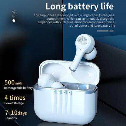 Wireless Earbuds, Bluetooth 5.2 Headphones Touch Control with Wireless Charging Case, IPX5 Waterproof TWS Stereo Earphones in-Ear Built-in Mic Headset Premium Deep Bass for Sport