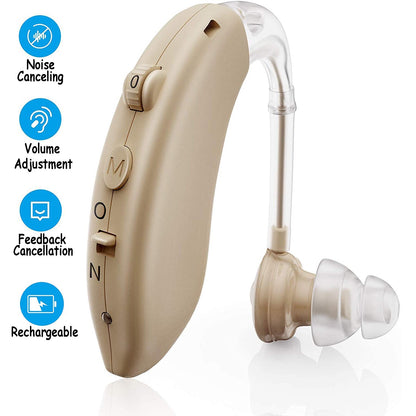 vinsic Hearing Aids for Seniors, Hearing Amplifiers for Ears, BTE Ear Assist Devices Seen on TV, Hearing Aids with Ears Noise Consulting, Rechargeable for Adults Hearing Loss