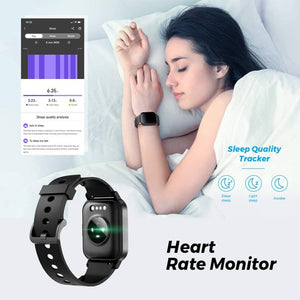 Smart Watch, Doosl Bluetooth Smartwatch for Men Women Fitness Tracker Watch with Heart Rate Blood Oxygen and Sleep Monitor Waterproof 1.69-inch HD Touchscreen for iPhone Android