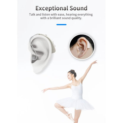 Digital Hearing Amplifiers, Doosl Rechargeable BTE Personal Sound Amplifier Pair with Portable Charging Box, Behind the Ear Sound Amplification