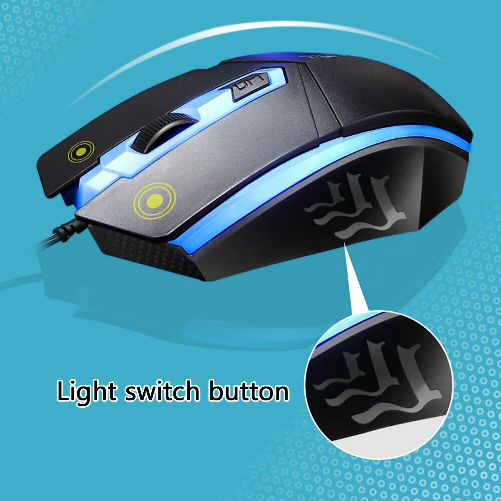 Gaming Keyboard And Mouse Set Rainbow LED Wired USB Keyboard And Mouse For PC PS3 PS4 Xbox One and 360