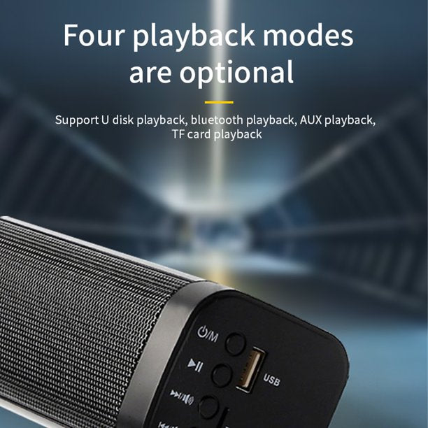 Sound Bar with Bluetooth, 37" 40W Sound Bar with Subwoofer, Soundbar Wired Surround Sound System TV with HDMI Optical RCA AUX Coax Connection, Remote Control, Bass Adjustable, Wall Mountable, Black