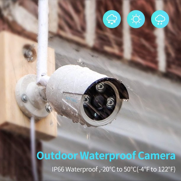 2K Home Security Cameras System Wifi Night Vision 3MP Outdoor Surveillance Camera Waterproof