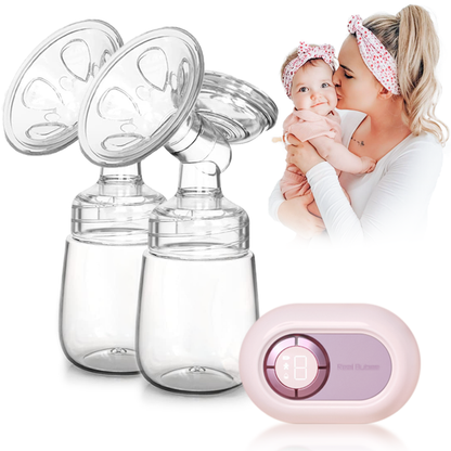Double Electric Breast Pumps, iFanze Portable Dual Breastfeeding Milk Pump with 4 Modes & 9 Levels, LCD Display
