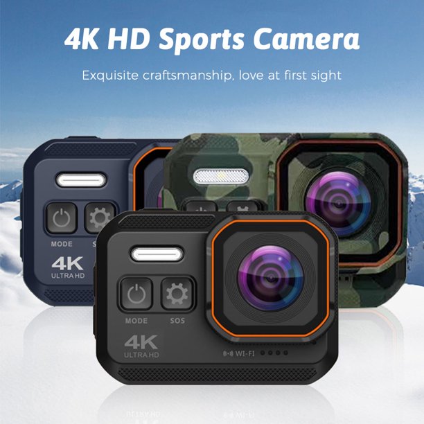 Doosl Action Camera 4K, Doosl 4k camera mirrorless16MP, Underwater Waterproof Camera 170° Wide Angle, 4k Camera OF Wifi Sports Cam With Remote 2 Batteries And Mounting Accessories Kit, J159