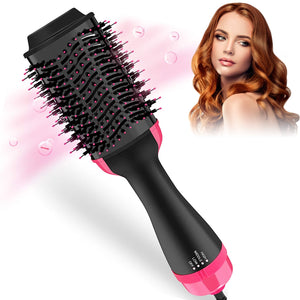 XPREEN One Step Hair Dryer,Volumizer Hot Air Hair Dryer Brush,Salon Negative Electric Blow Dryer Rotating Curler and Ion Hair Straightener Brush for Fast Drying,Straightening,Curling