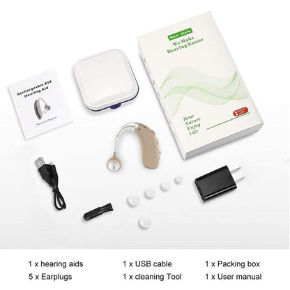 Hearing Aids for Ears, USB Digital Hearing Amplifier for Seniors with Ear Sound Amplifier and Noise Cancellation