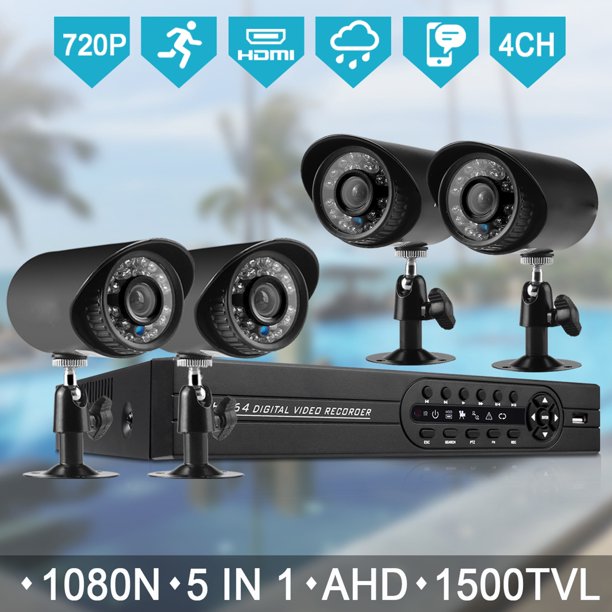 Outdoor Security Camera System, 4pcs 1080P Security Camera Outdoor Wired Wifi,for Home Security,Surveillance Camera with Night Vision, Motion Alert, Face Detection, Remote Access