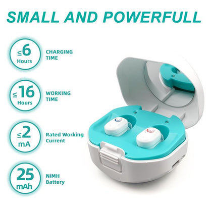 Hearing Aids for Seniors, Rechargeable Personal Hearing Amplifier Devices ITE Charging Case