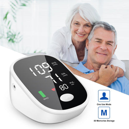 Upper Arm Blood Pressure Monitor Automatic Digital BP Meter Voice Broadcast Backlight LCD Display 8.7”-12.5” Extra Range Cuff for Home Use