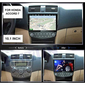 Android Honda Accord Car Stereo Android 10.1 Car Radio 10 inch Capacitive Touch Screen High Definition GPS Navigation Bluetooth Head Unit for Honda Accord 7th 2003 2004 2005 2006 2007