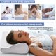 Memory Foam Pillow Butterfly Pillow, Adjustable Ergonomic Contour Support Cervical Pillow Slow Rebound Memory Foam for Sleeping, Back, Stomach, Side Sleeper, 20''x 12''x 4''