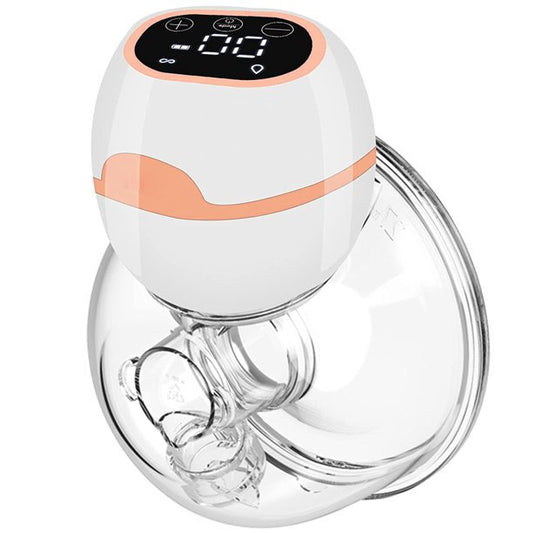 Vinmall Electric Breast Pumps, Hands-free Breastpump with LCD Display, 3 Modes And 9 Levels Adjustment, Rechargeable Powered Wireless Portable Single Breastfeeding Pump With 21/24 /28 Mm Flange
