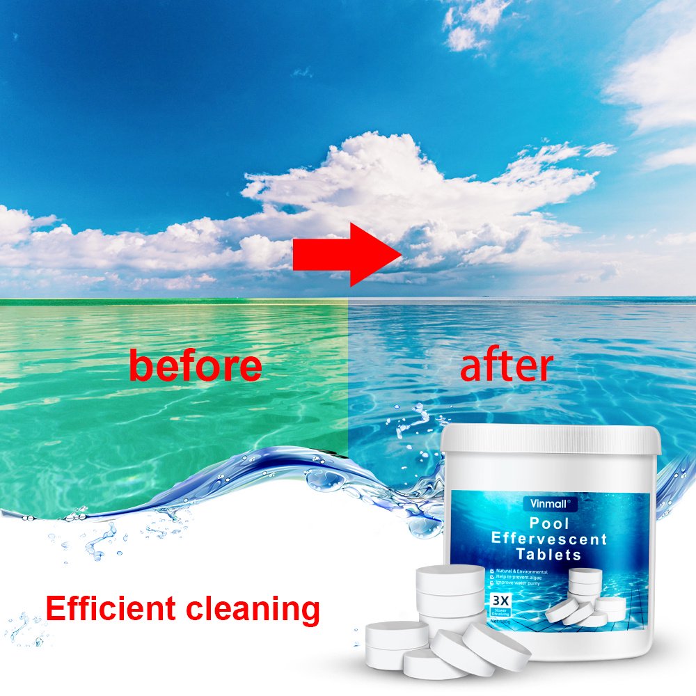 Melliful 1/3 inch Chlorine Tablets for Pool, 180 Count