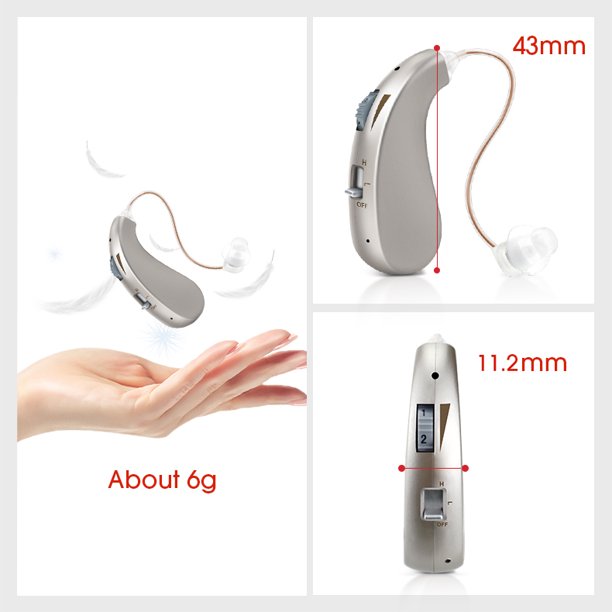 Doosl Rechargeable Hearing Amplifier,Invisible Hearing Aids for Seniors with Noise Cancelling and Volume Control