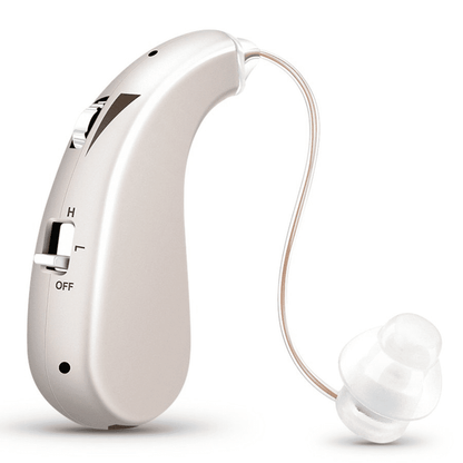 Personal Sound Amplifier for Seniors, Rechargeable Invisible Hearing Amplifier with Noise Cancelling Volume Control for Adults, Flesh