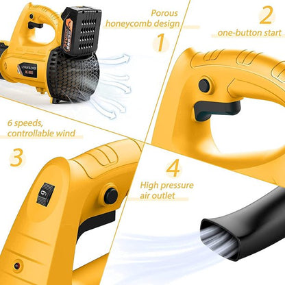 Cordless Leaf Blower, 21V 320 CFM 150 MPH Electric Leaf Blower with Battery and Charger for Dust, Snow Debris, Yard, Work Around The House