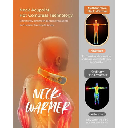 Neck Warmer Rechargeable, 8000 Mah Portable Electric Neck Heater with LED Display for Home, Office, Outdoor, Great Gifts