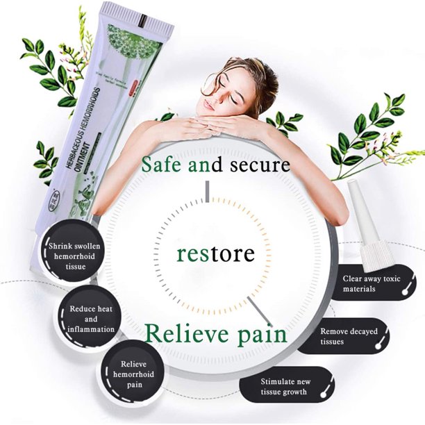 Xpreen 2PCS Hemorrhoidal Pain Relief Cream, Natural Herbal Hemorrhoid Ointment, Relief from Burning, Itching, and Discomfort of Hemorrhoids