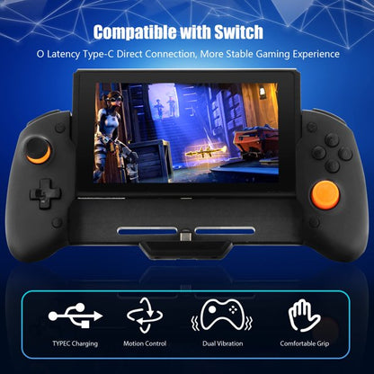 Wireless Controller for Nintendo Switch Handheld Mode, Ergonomic Grips and JoyPad Pro, Supports Motion Control and Dual Shock, Compatible with All Games of Switch